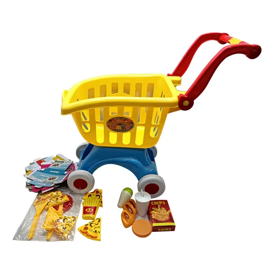 Juego Carrito De Compras Supermercado Con Accesorios