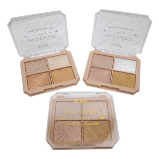 Set De 3 Paletas De Iluminadores Only Beauty Highlight Set De 3 Paletas De Iluminadores Only Beauty Highlight