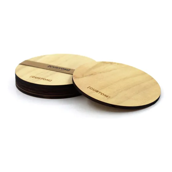 Posavasos De Madera Pack / Set X4
