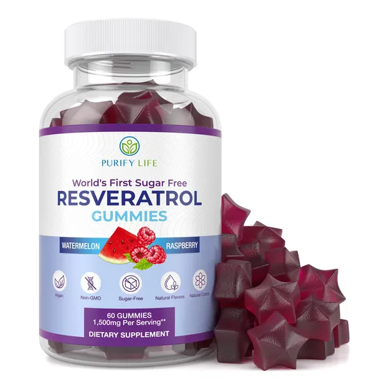 Gomitas De Resveratrol Supplement Purify Life 1500 Mg, 60 Ve