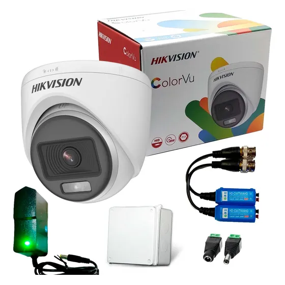 Cámara Domo Hikvision Turbo Full Hd 1080p 2mp Color 24 Horas