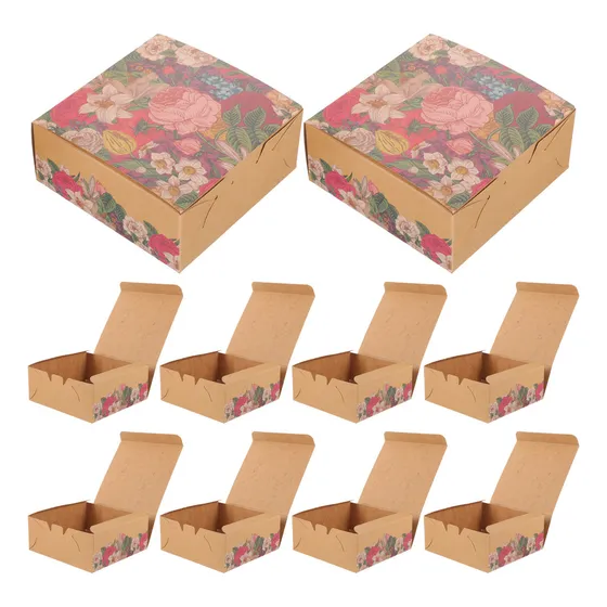 Cajas De Embalaje Para Galletas Y Postres, 20 Unidades
