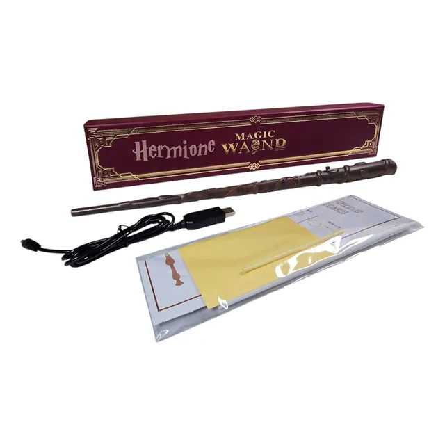 Harry Potter Varita Mágica De Resina En Estuche Y Chispa 