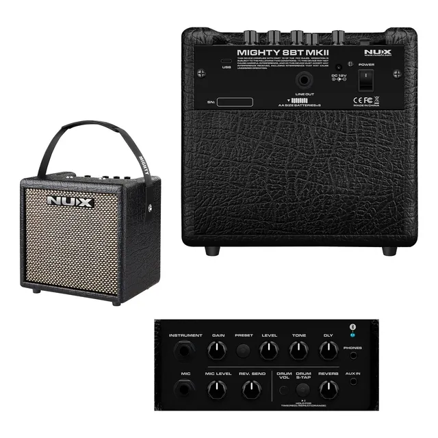 Amplificador Nux Mighty 8bt Mk2 Guitarra Bajo + Rocker Music