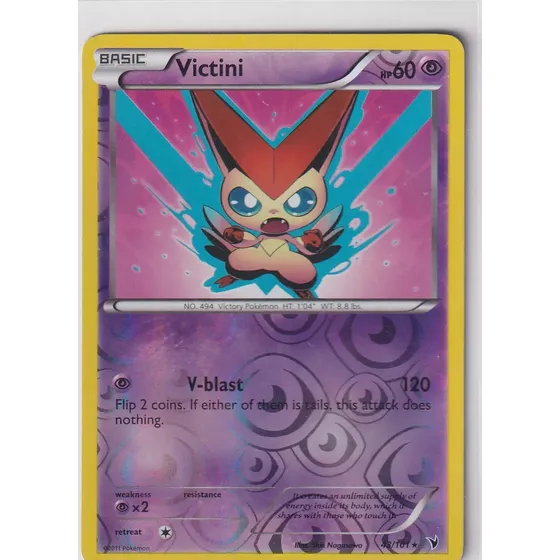 Cartas Pokemon Victini Reverse Holo Noble Victories
