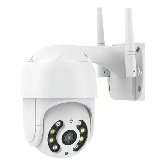 Câmera de Segurança Hd Wifi Externa Prova D'água Cor Branco Wi-fi