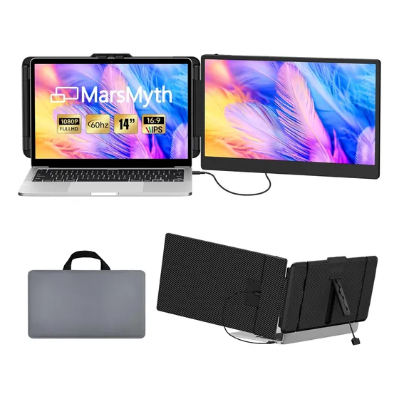 Monitor Extensor Doble Pantalla Laptop 14 Pulgadas Full Hd