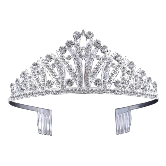 Tiara Princesa Cintillo Corona Con Peineta Para Niñas Paje