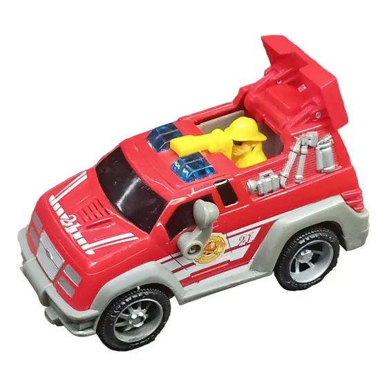 Juguete Camion Bombero Matchbox Mueve, Luces, Musica Y Habla