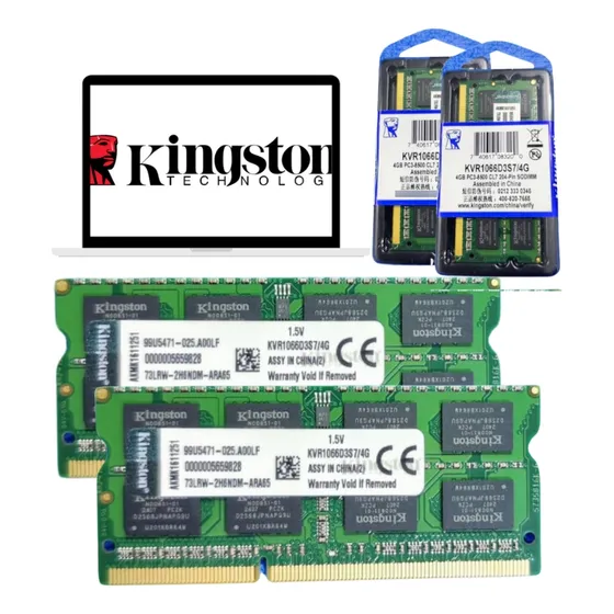 Memória Ram Kingston P/ Macbook Pro A1278 2010 2x4gb=8gb
