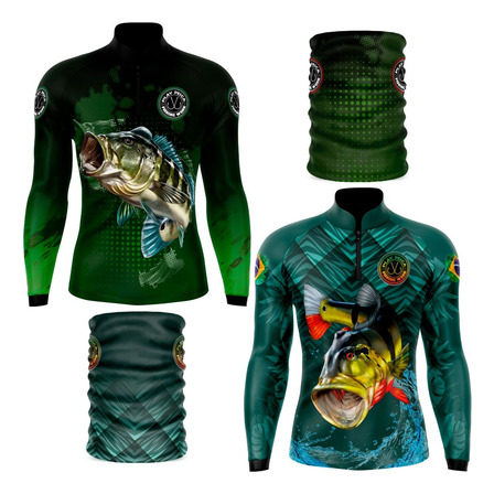 Kit 2 Camisas Para Pescaria Play Pesca Com Proteção Uv50 Kit 2 Camisas Para Pescaria Play Pesca Com Proteção Uv50
