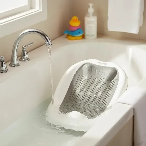 Adaptador Para Tina Bañera Bebe Soporte Gris