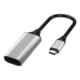 Adaptador Tipo C Macho A Hdmi Hembra 4k Negro Plateado, 16 X Adaptador Tipo C Macho A Hdmi Hembra 4k Negro Plateado, 16 X