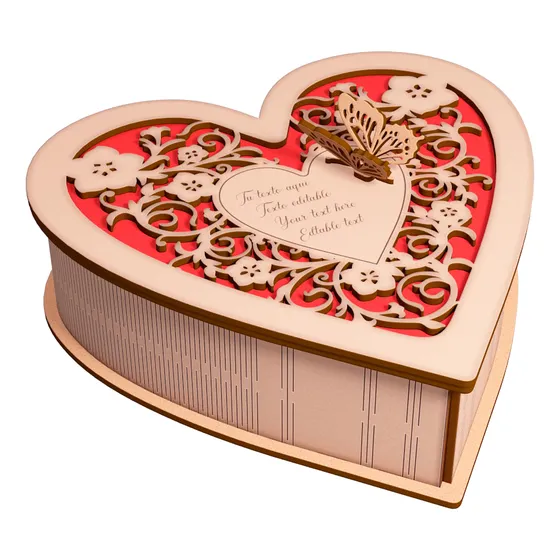 Caja Regalo, San Valentín Amor, Amistad O Para Chocolates