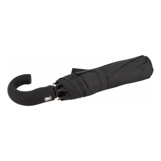 Paraguas Mini Bagcherry Automatico / Reforzado Negro Con Diseño Liso