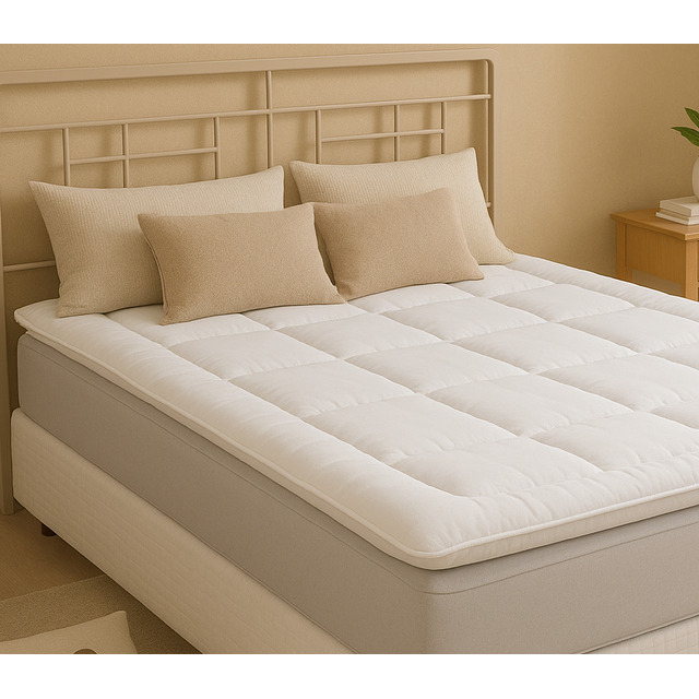 Pillow Top Protetor Colchão Cama Casal 400 Fios Toque Macio Pillow Top Protetor Colchão Cama Casal 400 Fios Toque Macio
