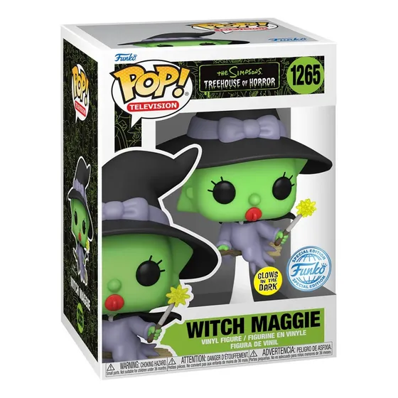 Funko Pop Simpsons House Of Terror Witch Maggie 1265 Sp Glow