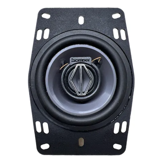 Par Triaxial Bomber Alto Falante Bbr 4 Pol 100w Rms 4ohms Cor Preto