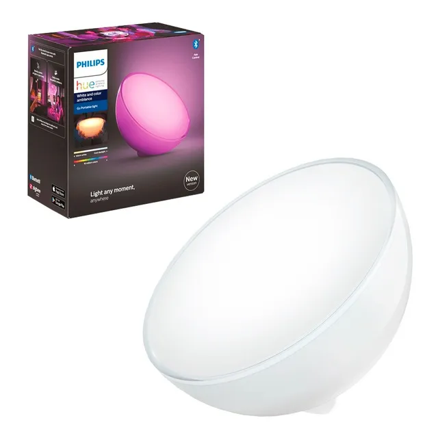 Luminária Philips Hue Go Luz Portátil Led Rgb Bluetooth Wifi