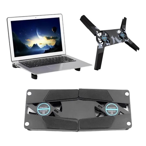Fan Cooler Ventiladores Base Para Laptop Ajustable