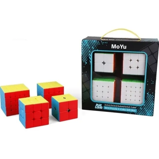 Set De 4 Cubos Mágicos Rubiks Moyu  2x2 3x3 4x4 5x5