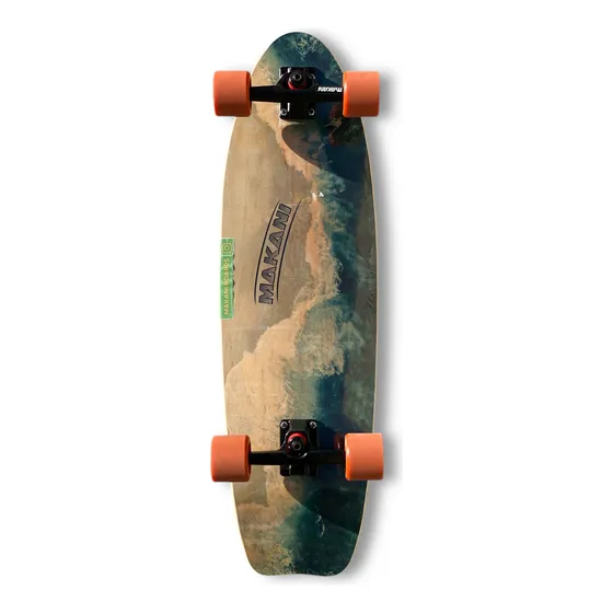 Surfskate Completo Makani Naranja Rojo