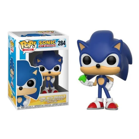 Sonic Con Esmeralda Funko Pop 284 / Sonic / Original / Nuevo