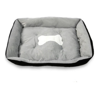 Cama Rectangular Chica Para Mascotas Color Gris Cama Rectangular Chica Para Mascotas Color Gris