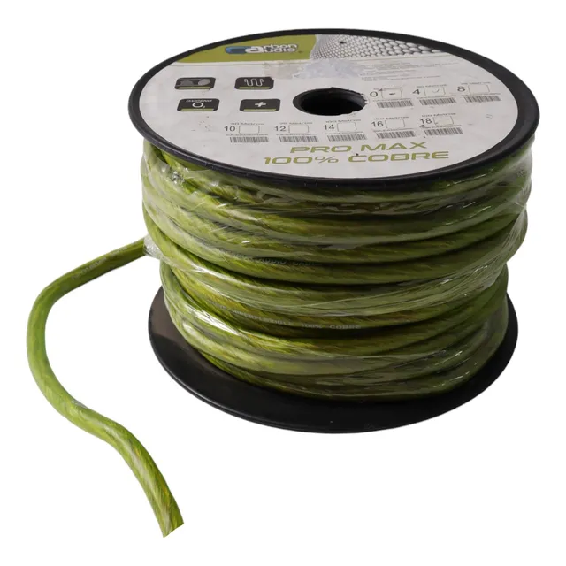 30 Mt Cable 100% Cobre Cal. 4 Carbón Audio