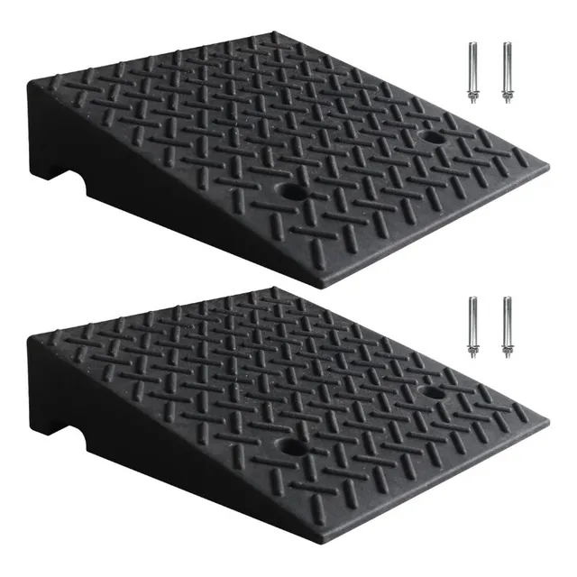 2pcs Rampas De Goma Para Autos Vehículos Para Bordillos