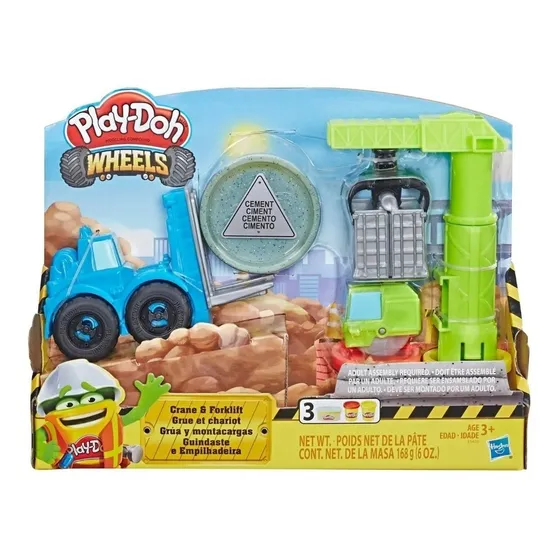 Play Doh Wheels Grua Y Montacargas Incluye Masas