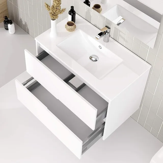 Eup Mueble Merida Con Lavamanos 60cm 2 Gavetas Baño