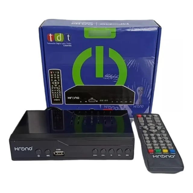 Decodificador Tdt Digital Hdmi Rca Usb Con Control Remoto Color Negro