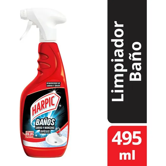 Harpic Limpiador Para Baños Sarro Y Mugre Gatillo 495 Ml