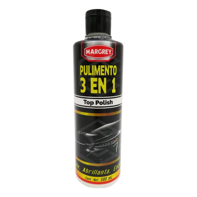 Abrillantador, Cera Y Pulimento 3 En 1 Polish Margrey 500 Ml