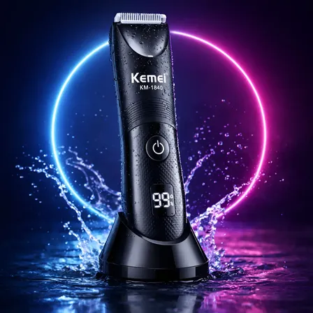 Aparador Pelos Corpo Unissex Barbeador Prova D'agua Sem Fio Preto 127/220v