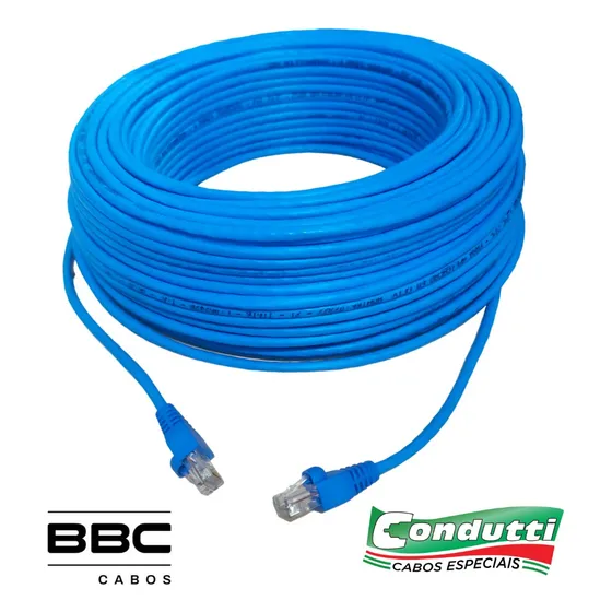 Cabo De Rede Azul 50 Metros Montado