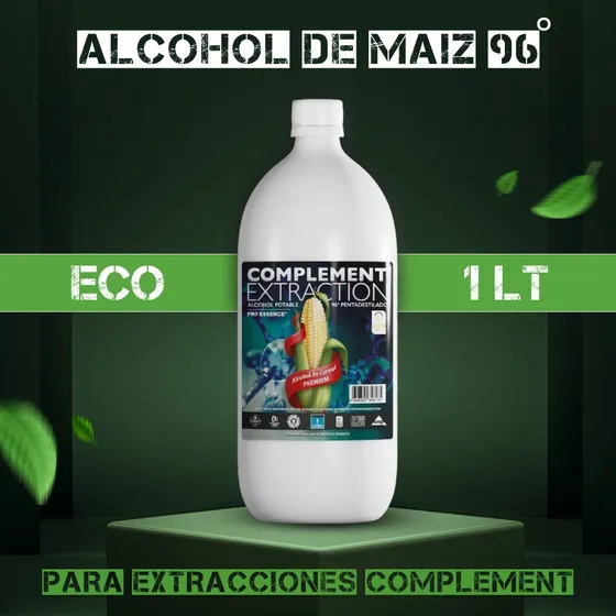 Alcohol De Maiz 96° Para Extracciones Complement 1 Litro 
