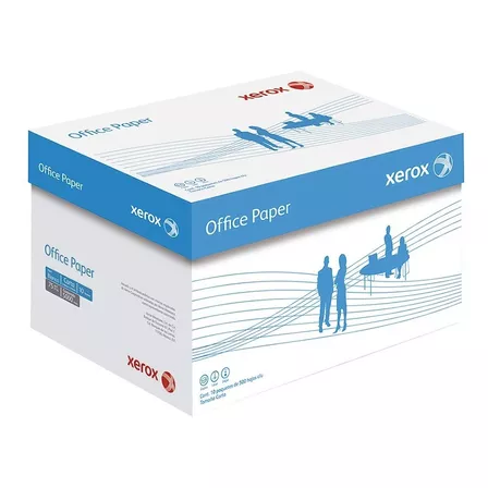 Caja De 5000 Hojas Xerox Office Tamaño Carta 10 Resmas Color Blanco