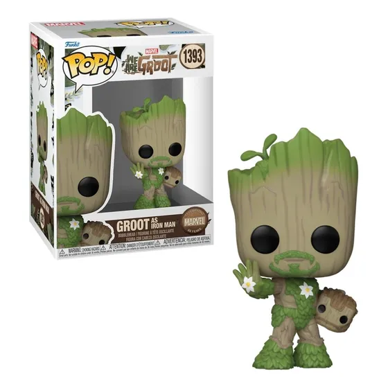 Boneco Funko Pop! Marvel 85 Anos - Groot Como Homem De Ferro