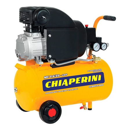 Compressor De Ar Elétrico Portátil Chiaperini Mc 7.6/21-2hp 21l 2hp Compressor De Ar Elétrico Portátil Chiaperini Mc 7.6/21-2hp 21l 2hp