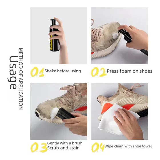 Kit De Limpieza Para Zapatillas Stiff Brush Boxed, Con Espum