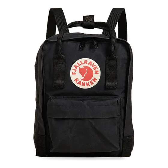 Mochila Mini Fjallraven Kanken Negro Tamaño Pequeño