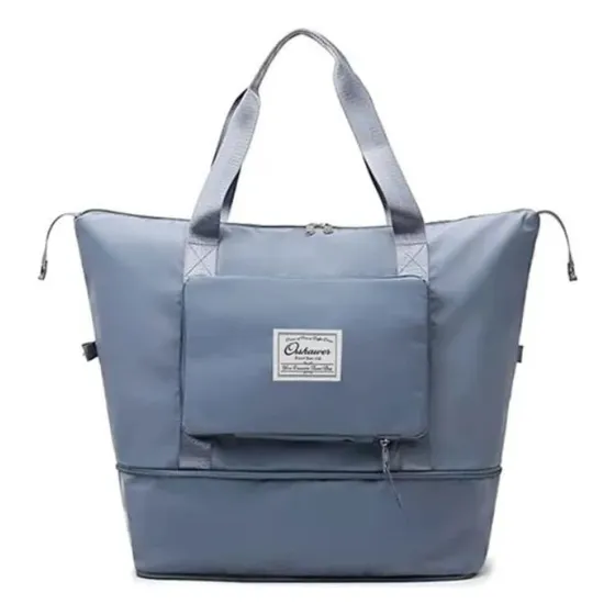 Bolso Plegable Multifunción Impermeable Color Azul