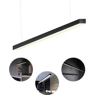 Pendente Slim Linear Retangular Led Integrado 45w Branco Ou Preto Cor Preto - 4000k - Branco Neutro Pendente Slim Linear Retangular Led Integrado 45w Branco Ou Preto Cor Preto - 4000k - Branco Neutro