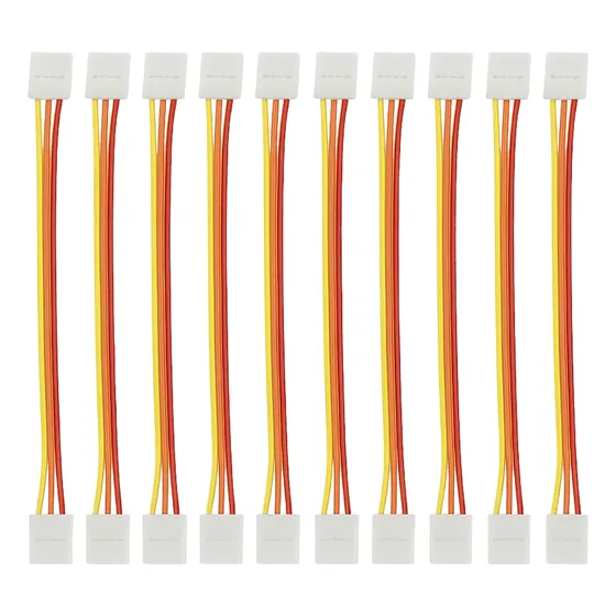 5 Emendas Jumper 3 Vias Para Fita Led Ws2811 Ws2812 6803 ...