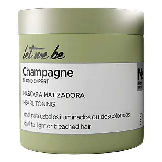 Máscara Let Me Be Champagne Efeito Pérola 500g Tom Champanhe