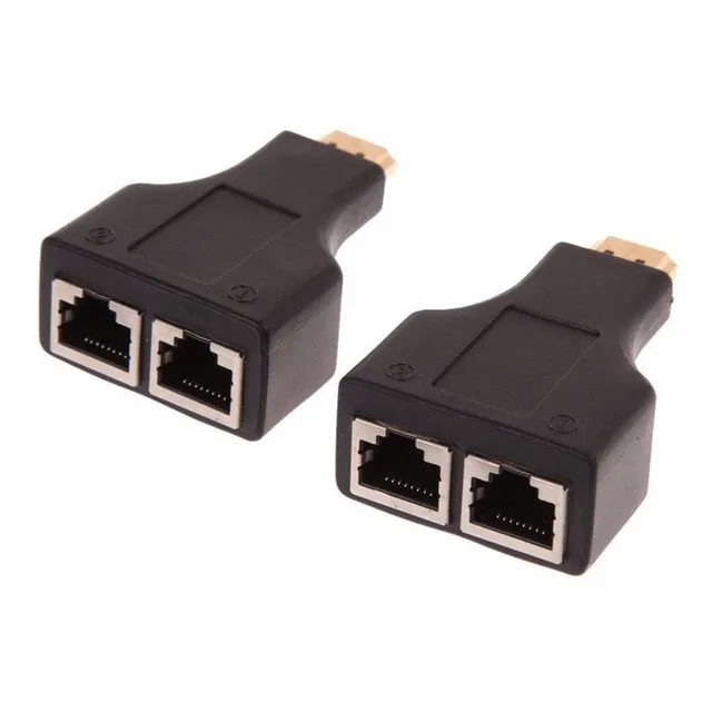 Adaptador Extensor Hdmi Por Cable De Red Utp Cat 5e Y 6 Rj45