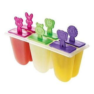Forma Picolé Sorvete 6 Palitos Infantil Modelo Bichinho Forma Picolé Sorvete 6 Palitos Infantil Modelo Bichinho