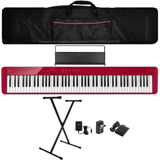 Piano Digital Casio Privia Px-s1100 Atril Pedal + Pie Funda